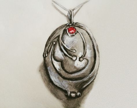 Elena's Locket #tvd Tvd Drawing Ideas, Tvd Sketches, Locket Sketch, Vampire Diaries Sketches, Vampire Diaries Drawings, Tvd Drawings, Vampire Diaries Necklace, Vampire Diaries Jewelry, Lovely Drawings