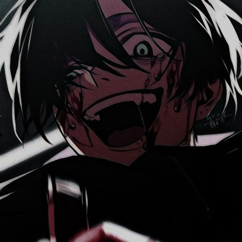 Bahasa Jepun, رورونوا زورو, Yandere Boy, Anime Expressions, Gothic Anime, Dark Art Illustrations, Anime Drawings Boy, Anime Poses Reference, Dark Anime