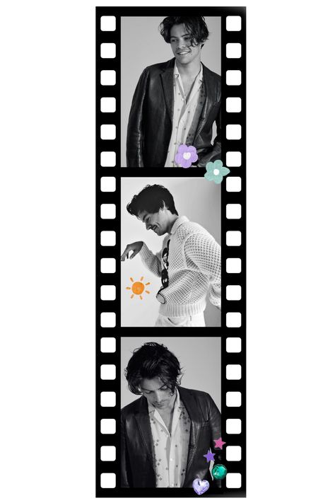 Harry Styles Polaroid Strip, Harry Styles Film Strip, Harry Bookmarks, Film Strip Aesthetic, Strip Aesthetic, Harry Styles Bookmark, Book Dividers, Friends Tv Quotes, Book Marker