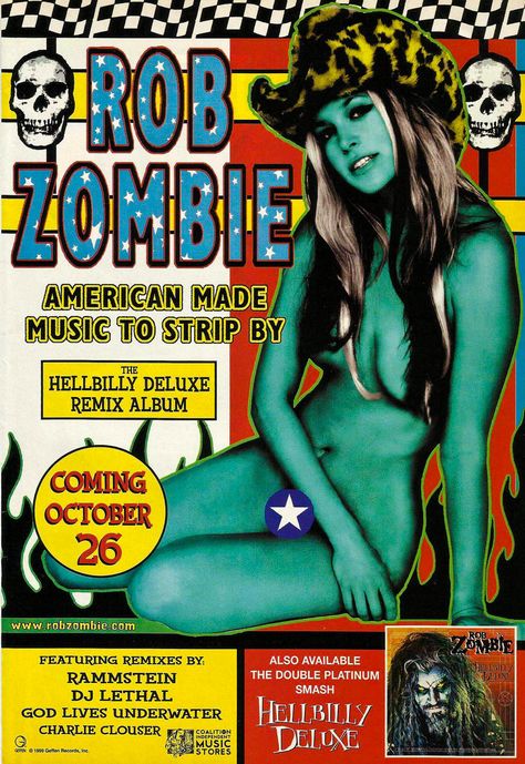 Dj Lethal, Rob Zombie Art, Best Album Covers, Sherri Moon Zombie, Sheri Moon, Sheri Moon Zombie, The Devil's Rejects, Greatest Album Covers, White Zombie