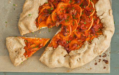 Savory and satisfying, this brunch-ready breakfast pastry is filled with roasted sweet potatoes and rich, hot-smoked salmon. To make feeding a crowd easier, prepare the dough a day ahead. Breakfast Galette, Recipe Smoked Salmon, Smoked Salmon Breakfast, Salmon Breakfast, Salmon And Sweet Potato, Easy Breakfasts, Breakfast Pastry, Feeding A Crowd, Whole Foods Market