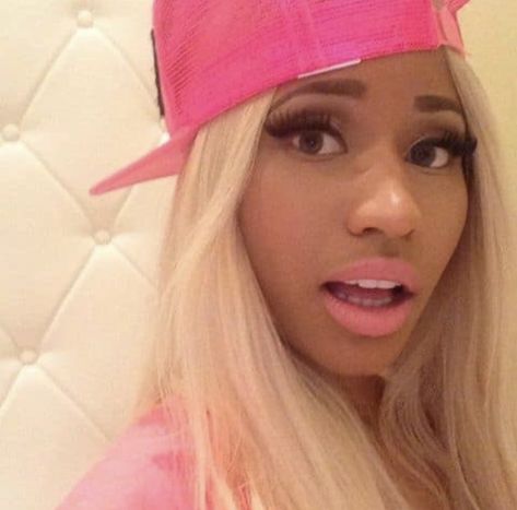 Pink Hat, Nicki Minaj, A Woman, Blonde, Funny, Hair, Pink