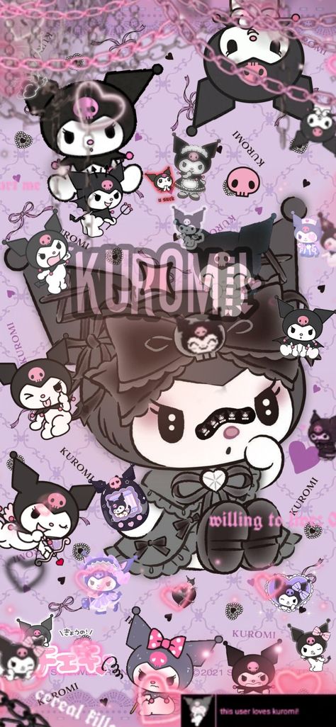 Kuromi wallpaper or wiget or pfp anything u like it to be I love kuromi do u?? Cute Kuromi Wallpaper Purple, Cute Kuromi Pfp, Kuromi Profile Picture, Kuromi Anime Wallpaper, Korumi Wallpaper Purple Iphone, Kurumi Hello Kitty Wallpaper, Korumi Wallpaper Purple, Kumori Wallpaper, Kuromi And Venom