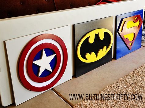 DIY Superhero wall art using MDF You Are My Superhero, Superhero Bedroom, Superhero Wall, Superhero Room, Superhero Wall Art, Superhero Theme, Big Boy Room, Boy's Bedroom, Superhero Art