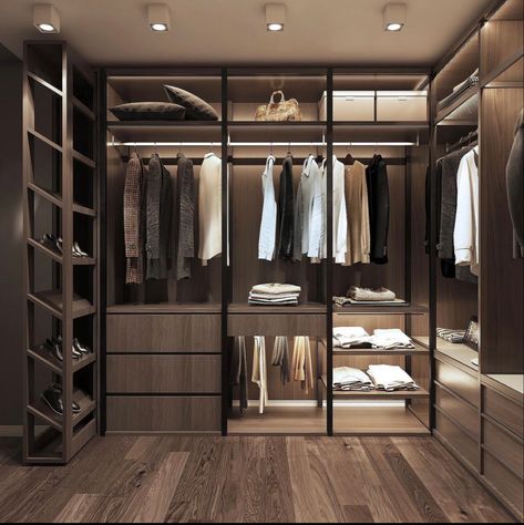 Walkin Closets Design, Loft Designs, Dressing Design, Dream Closet Design, Closet Design Layout, Walk In Closet Design, Best Modern House Design, Classy Bedroom, Luxury Closets Design