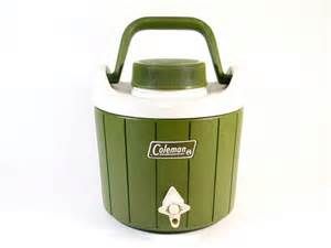 avocado green Coleman Green Refrigerator, Green Picnic, Vintage Coleman, Camping Bag, Real Vintage, Water Jug, Avocado Green, Water Cooler, Vintage Jewels