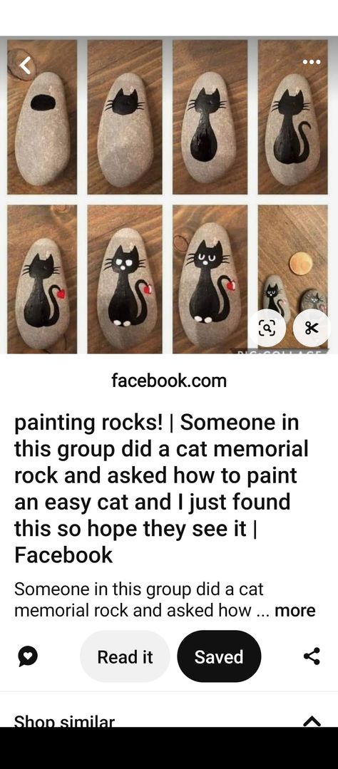 Memorial Rocks, Cat Memorial, Pet Memorial, Rock Art, Painted Rocks, Pet, Art