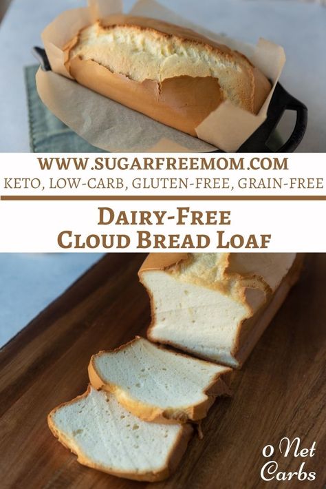 Keto Dairy Free Cloud Bread, Cloud Bread Without Cream Cheese, Low Carb Cloud Bread Recipes, Cloud Bread Dairy Free, Gluten Free Cloud Bread, Keto Cloud Bread Recipe Easy, Dairy Free Keto Bread, Low Carb Cloud Bread, Vegan Cloud Bread