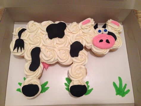 Dozen Vanilla Cupcakes, Cow Birthday Cake, Cow Cupcakes, Cake And Flowers, Farm Birthday Cakes, Almond Buttercream, Cake Ball Recipes, Cow Stuff, Ultimate Chocolate Cake