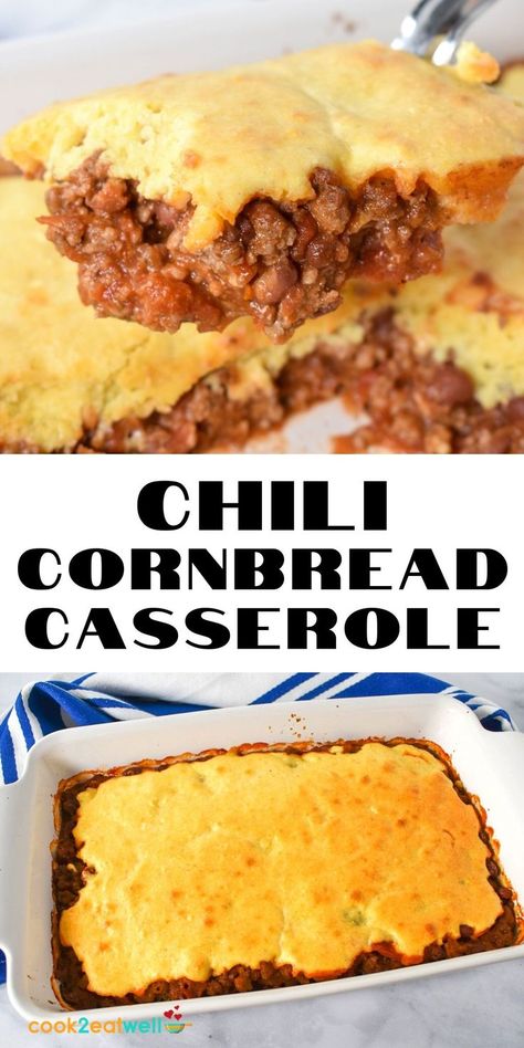 Quick Turkey Chili, Red Beans And Rice Recipe Crockpot, Chili Cornbread Casserole, Quick Turkey, Chili Cornbread, Cornbread Casserole Recipe, Cornbread Cake, Beans And Cornbread, Honey Cornbread