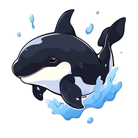 Cute Orca Team Gladis Killer Whale Cute Orca Cartoon, Orca Aesthetic Art, Orca Characters Design, Orca Concept Art, Orca Illustration Art, Cute Orca, Orca Design, Whale Design, Killer Whale