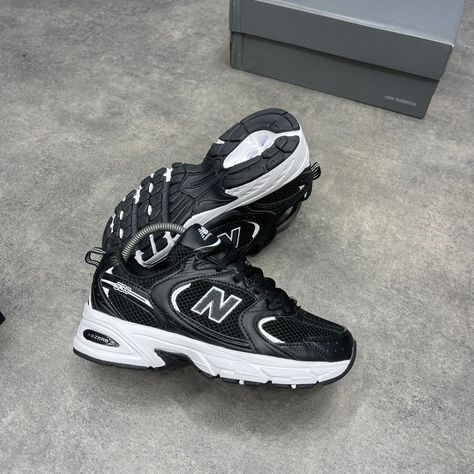 *Sizes: 38 - 45* *Price: ₦35000* New Balance 530 Black, Fancy Sneakers, Pretty Shoes Sneakers, All Nike Shoes, Kawaii Shoes, Shoe Wishlist, Balance Sneakers, New Balance Sneakers, Swag Shoes