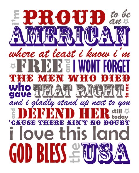 God Bless America Lyrics, Lee Greenwood, Patriotic Pictures, Patriotic Quotes, Proud To Be An American, Independance Day, Summer Stuff, Let Freedom Ring, Country Music Artists