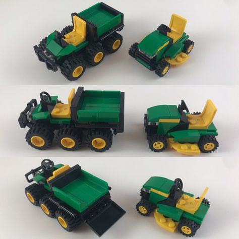 John Deere mower and gator | Joey Klusnick | Flickr Lego Lawn Mower, Lego Farm, John Deere Lawn Mower, John Deere Mowers, Car Builds, Construction Lego, Lego Activities, Lego Mocs, Lego Construction