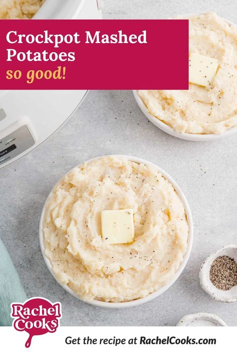 With no boiling or draining required, crockpot mashed potatoes will become your favorite way to make mashed potatoes, especially on busy days! Vegetarian Easter Recipes, Make Mashed Potatoes, Crockpot Mashed Potatoes, Crock Pot Potatoes, Easy Meals For Two, Mashed Potatoes Recipe, Mashed Potato Recipes, Homemade Dinner, Crockpot Recipes Slow Cooker