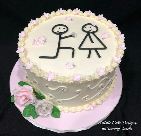 Engage Cake, Cakes For Engagement Couple, Engagement Cakes Ideas, Engagement Party Cake Ideas, Cakes For Engagement, Engagement Anniversary Cake, Engagement Cake Ideas, Engagement Cake Designs, Proposal Cake