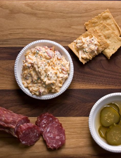 Tupelo Honey Café’s Pimento Cheese Recipe – Garden & Gun Pimento Cheese Recipe, Honey Cafe, Homemade Pimento Cheese, Awesome Appetizers, Pimento Cheese Recipes, Pimiento Cheese, Tupelo Honey, Sweet Dips, Southern Cuisine