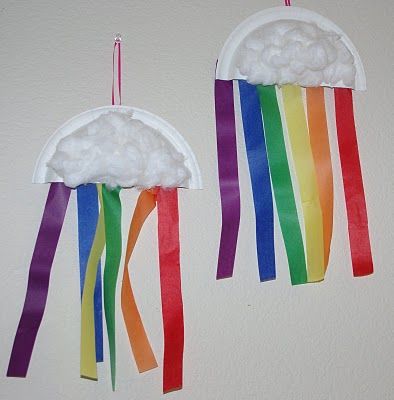 Easy and Inexpensive craft for a Noah's Ark party! All you need is household items and crepe streamers, which we have right here: http://www.birthdaydirect.com/solid-color-crepe-paper-streamers-c-45_209.html March Crafts, Rainbow Crafts, Church Crafts, Sunday School Ideas, Daycare Crafts, Paper Plate Crafts, Plate Crafts, Sunday School Crafts, Bible Crafts