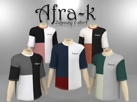 Colourblock tshirt sims 4 cc. #Sims4cc #sims4customcontent #sims4 #sims4cc #sims 4 cc #s4cc #s4cc clothes #s4cc alpha #s4ccmale #ts4cc #ts4download #the sims 4 cc #thesims4cc #s4cctshirts Tshirt Sims 4 Cc, Sims Resource Male, S4cc Clothes, Colorblock Tshirt, Biker Shorts Outfit, Sims 4 Mods Clothes, Zip Dress, Sims Community, Ts4 Cc