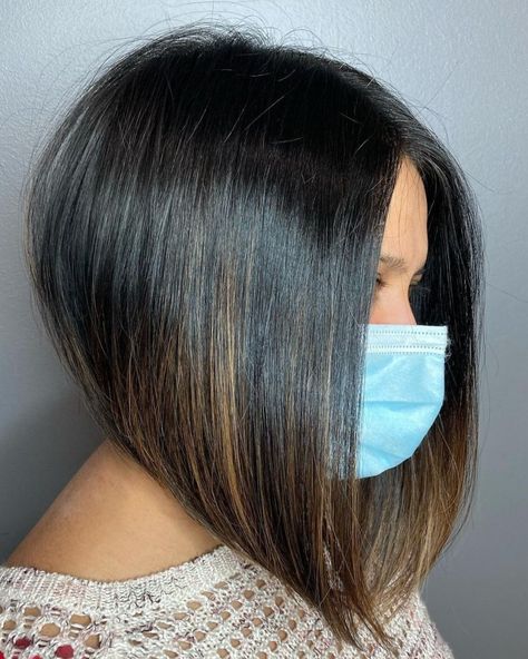 50 Inverted Bob Haircuts Women Are Asking For in 2024 - Hair Adviser Long Inverted Bob Shoulder Length, Inverted Bob Curly Hair, Long A Line Bob, Medium Inverted Bob, Inverted Bob With Layers, Assymetrical Bob, Wavy Inverted Bob, Stacked Inverted Bob, Inverted Bob Short