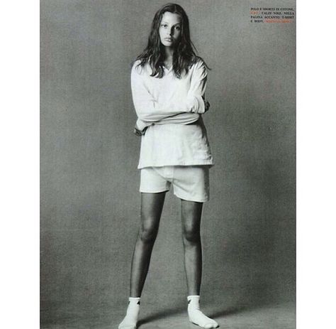 Tomboy love Cozy White Socks, Bridget Hall, Editorial Vogue, Chloë Sevigny, Vogue Editorial, Vogue Us, Steven Meisel, Model Inspo, Linda Evangelista