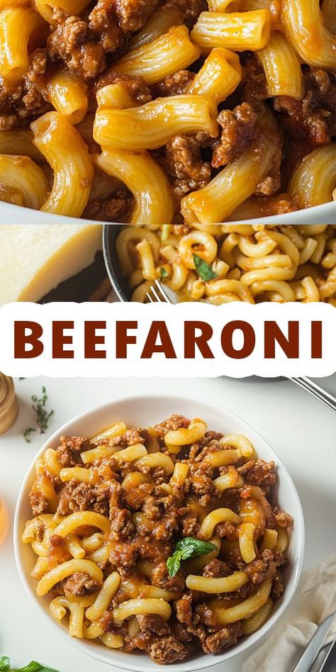 Looking for a delicious and hassle-free meal that the whole family will love? Our Beefaroni recipe is the perfect comfort food! This classic dish combines tender pasta with savory ground beef in a rich tomato sauce. Don’t forget to pin this easy Beefaroni recipe for later! Tap the link to view the full recipe and discover more delicious meal ideas. 👉 Get Cooking Today! Your family will be begging for seconds! #Beefaroni #EasyRecipes #PastaDishes #FamilyMeals #QuickDinner #ComfortFood Beefaroni Recipe Easy, Beefaroni Recipe Homemade, Ground Beef And Pasta Recipes, Easy Beefaroni Recipe, Homemade Beefaroni, Beef A Roni, Homemade Ground Beef, Beefaroni Recipe, Ground Beef Pasta Recipes