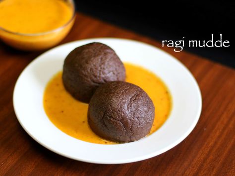 ragi mudde recipe, ragi ball recipe, finger millet ball, ragi sangati, ragi kali with step by step photo/video. healthy, wholesome meal with multi nutrients Ragi Sangati Recipe, Ragi Ball Recipe, Raagi Mudde Recipe, Ragi Mudde Recipe, Millet Dishes, Ragi Mudde, Millets Recipes, Srilankan Food, Finger Millet