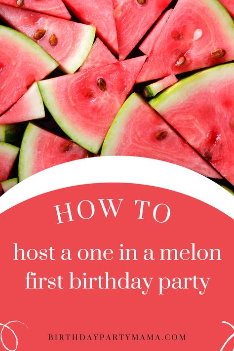 All of the details for an awesome “one in a melon” first birthday party! Melon Themed Birthday Party, One In A Melon Party Ideas, One In A Melon Party Favors, One In A Melon Backdrop, Watermelon First Birthday Party, 1 In A Melon Birthday Party, One In A Melon Cookies, One In A Melon First Birthday Food, Watermelon 1st Birthday Party Girl