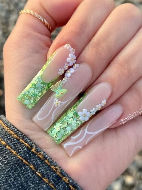 lime green with glitter st. patricks day nails Cute Green Nails, Nail Paints, Idea Nail, St Patricks Day Nails, Nail Paint, Nail Arts, St Patricks, Nail Ideas, St Patrick