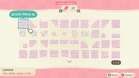 Pink Island, Brick Path, Animal Crossing Funny, Animal Crossing Memes, Animal Crossing Qr Codes Clothes, Island Theme, Qr Codes Animal Crossing, New Animal Crossing, Pink Animals