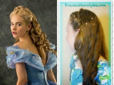 Cinderella hair video tutorial Cinderella Look Hair, Cinderella Hairstyle For Kids, Cinderella's Hairstyle, Cinderella Updo Tutorial, Cinderella 2015 Hairstyles, Disney Hairstyles, Film Trailer, Cinderella Hair, Hairstyle Tutorial