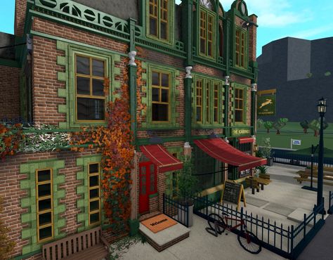 Bloxburg Town Entrance Ideas, Bloc Burg Layout, Bloxburg Italy Town, Bloxburg Venice, Bloxburg Abandoned City, Bloxburg Library Exterior, Blockburg Town, Bloxburg Studio Apartment, Library Bloxburg