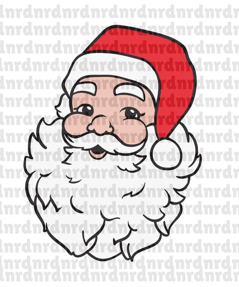 🎅✨ Unwrap Nostalgia with My Vintage Santa Claus Face SVG! ✨🎁 Step into a world of holiday charm with my vintage Santa Claus SVG! 🌟 This jolly face brings a touch of warmth and yesteryear's magic to your festive creations. 🎄🌟 Craft your own timeless holiday joy with a click! It's digital, delightful, and ready to infuse your projects with that cozy vintage vibe. 🎨✂️ Get ready to add a dash of classic Christmas to your creations. Download your Vintage Santa Claus Face SVG now and let the holiday crafting begin! 🎅🎀 The watermarks are just for display purposes and won't be included in your purchased file. My Svg is vectored based, meaning you can resize it to any size you need without losing any quality. This SVG file is perfect for use with cutting machines like the Cricut and Silhoue Santa Svg Free, Santa Face Svg, Cute Christmas Svg, Santa Faces, Santa Claus Face, Santa Claus Svg, Cute Santa Claus, Santa Svg, Retro Santa