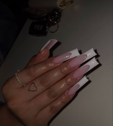 Cute Nail Ideas For Vacation, Baddie Acrylic Nails, Nails Board, Tapered Square Nails, French Tip Acrylic Nails, French Acrylic Nails, Long Acrylic Nails Coffin, Acrylic Nails Coffin Pink, Unique Acrylic Nails