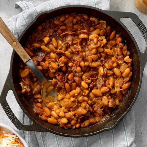 Cannellini Beans Recipes, Cannellini Bean, Baked Beans Recipe, Homemade Baked Beans, Bean Recipe, Baked Bean Recipes, Skillet Recipes, Bbq Sides, Beans Recipe