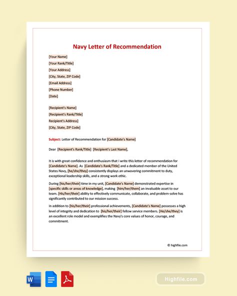 Navy Letter of Recommendation Career Progression, Smith Wedding, Quote Template, Letter Of Recommendation, Work Ethic, Template Word, Leadership Skills, Google Docs, The Navy