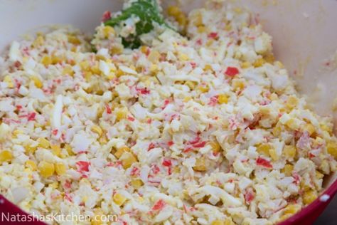 Russian style crab salad Crab Salad Recipe, Crab Salad, Russian Style, Russian Recipes, Russian Fashion, Summer Salads, Family Gatherings, Salad Recipe, Great Recipes