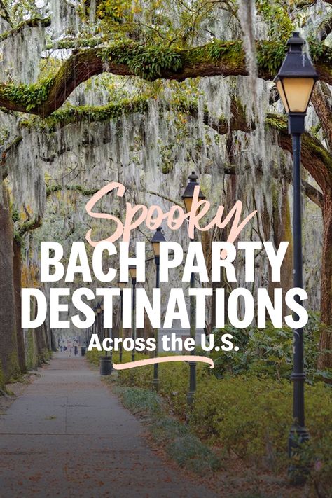 spooky bach party destinations ideas Spooky Bachelorette Party, Bachelorette Party Locations, Bachelorette Party Destinations, Bachelorette Ideas, Bachelorette Trip, Bourbon Street, Bach Party, Most Haunted, Sleepy Hollow