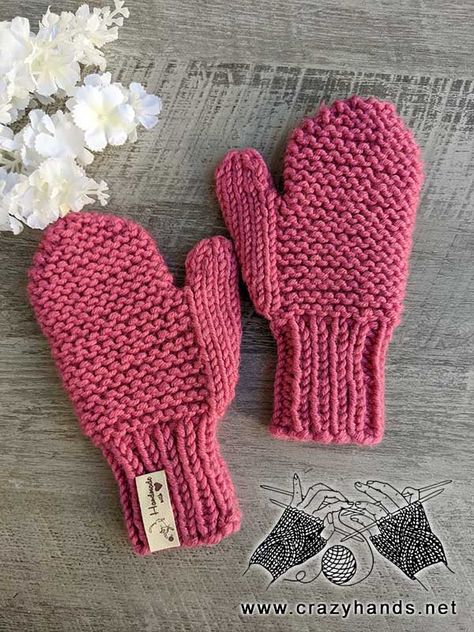 Mittens Knitting Pattern Free Straight Needles, Finger Weight Yarn Patterns, Kids Mittens Knit, Charity Knitting, Mittens Knit, Baby Hat Knitting Patterns Free, Towel Toppers, Crochet Mittens Free Pattern, Toddler Mittens