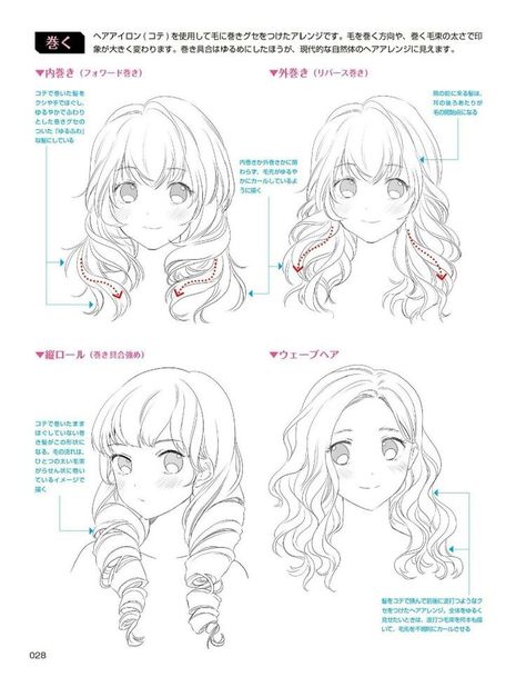 Anime Curly Hair Tutorial, How To Draw Anime Curly Hair, Curly Hair Anime Reference, Draw Curly Hair Tutorial, How To Draw Curly Hair Anime, Curly Hair Anime Drawing, Curly Hair Base Drawing, How To Draw Manga Hair, Anime Hair Curly