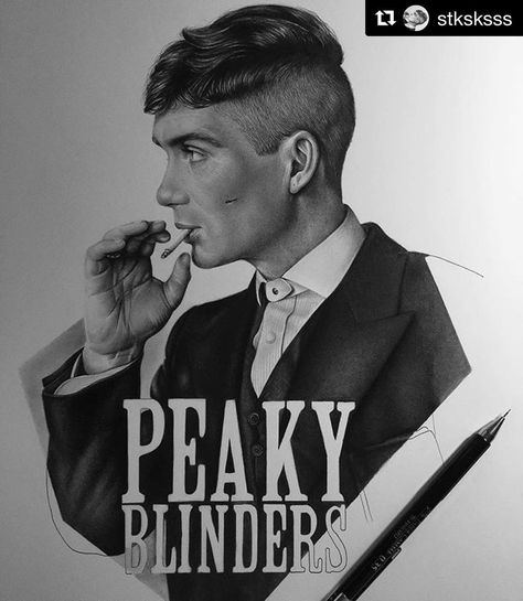 Tommy Shelby Peaky Blinders Netflix, Tom Shelby, Colour Sketches, Shelby Brothers, Steven Knight, Peaky Blinders Wallpaper, Peaky Blinders Thomas, Celebrity Artwork, Cillian Murphy Peaky Blinders