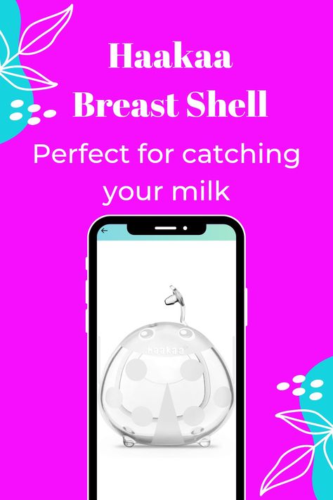 A pink image with a phone showing a page from Amazon with a haakaa breast shell on it. Haakaa breast shell. Perfect for catching your milk. Haakaa Ladybug, Breastfeeding Essentials, Milk Supply, Nursing Mom, Breastfeeding Tips, Liquid Gold, Green Baby, Breast Pumps, Nursing Bra