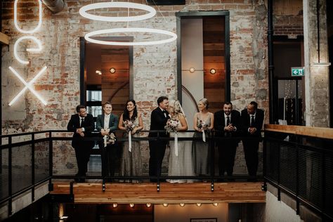 Downtown Edmonton, Modern Industrial Wedding, Moody Gardens, Edmonton Wedding, Studio Rental, Downtown Wedding, Ceremony Music, Best Wedding Planner, Industrial Wedding