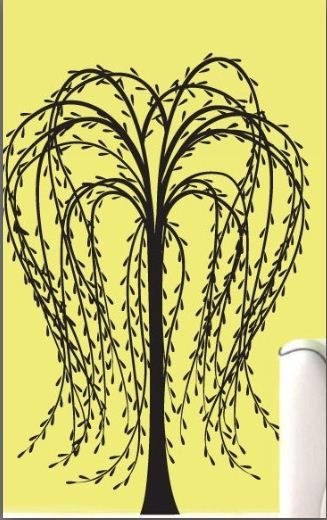 Drapey Willow Willow Tree Drawing, Willow Tree Tattoo, Tree Drawing Simple, Willow Tree Tattoos, Tree Tattoos, Branch Tattoo, Willow Branches, Drawing Simple, Tree Drawing