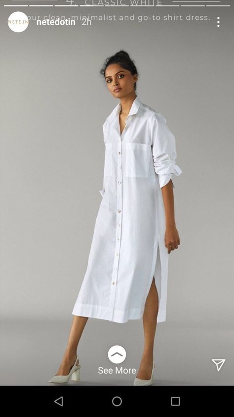 Button Down White Shirt, Dresses Casual Summer, Linen Style Fashion, Hair Styles Easy, Essential Shirt, Classic Shirt Dress, Hair With Bangs, Curly Hair With Bangs, Summer Fashion Dresses