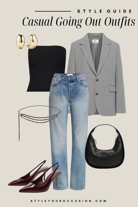 Outfits For The Bar, Going Out Outfits Casual, Chic Style Inspiration, Out Outfits, Bar Outfit, Metallic Pants, Casual Date Night, Club Outfit, Club Outfit Ideas