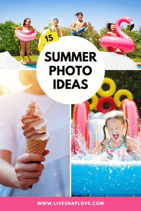 Fun Family Photoshoot Ideas Creative, July Photo Shoot Ideas, Fun Family Photo Ideas Creative, Summer Props, Summer Photoshoot Ideas, Summer Photo Ideas, Beach Silhouette, Fun Family Photos, Summer Family Photos