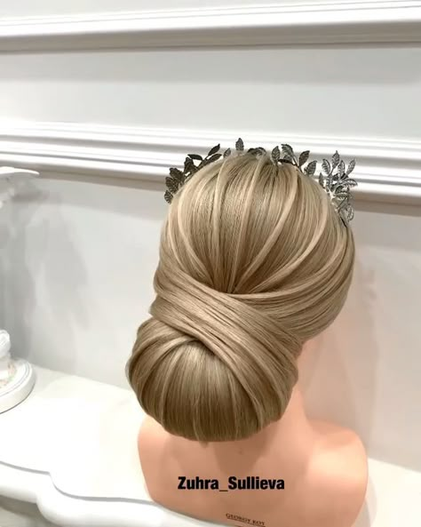 Wedding Hairstyles Videos, Hair Style Vedio, Bridal Hair Buns, Hair Upstyles, Easy Hair Updos, Hair Braid Videos, Hair Videos Tutorials, Front Hair Styles, Peinados Fáciles Para Cabello Corto