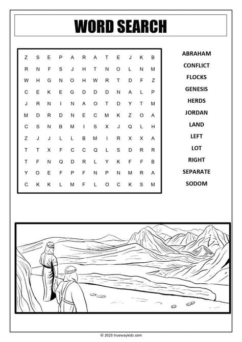 Help your youth learn about Abraham and Lot's story of separation with this fun, free printable Abraham and Lot Separate word search worksheet. Perfect for Bible lessons for teens at home or church. Abraham And Sarah Bible Lesson, Bible Lessons For Teens, Teen Bible Study Lessons, Lot Bible, Abraham And Lot, Teen Bible Lessons, Genesis Bible Study, Youth Bible Lessons, Abraham Isaac