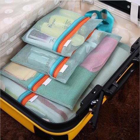 Smarter Shopping, Better Living! Aliexpress.com Travel Luggage Organization, Suitcase Organization, Travel Cubes, Luggage Bags Travel, Storage Bags Organization, Travel Bag Organization, Luggage Organization, Road Trip With Kids, Travel Storage Bag